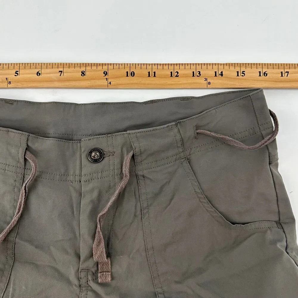 Prana Womens Size 10 Convertible Pants Flaw Hiking Outdoor Athletic Zip Off Gray
